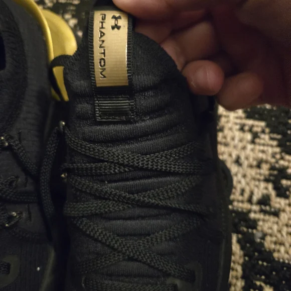 Under Armour Charcoal and Gold Athletic Shoes - Picture 4 of 8